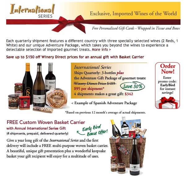 Special Offer International Series Wine Club